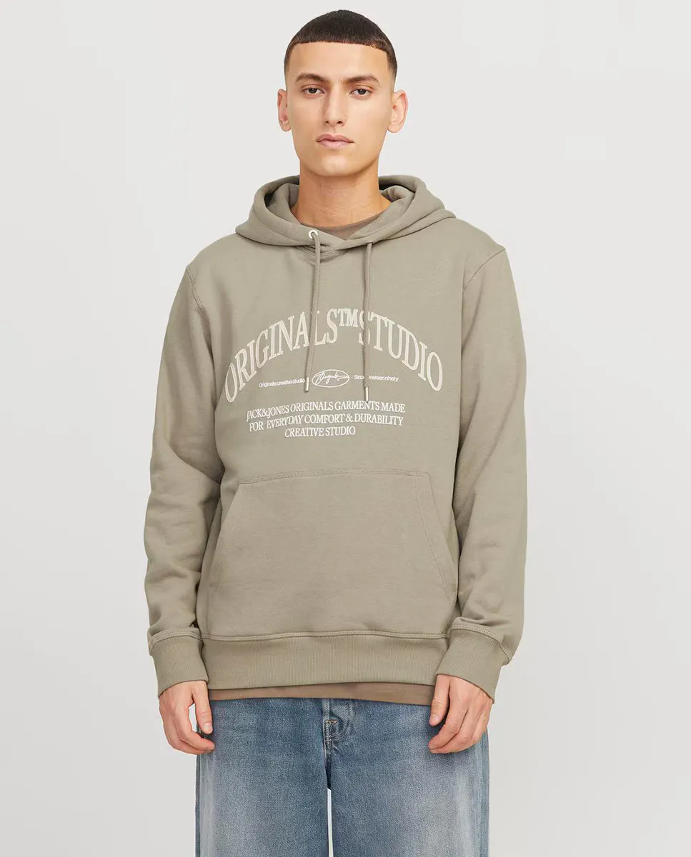 

Мужская толстовка с длинными рукавами и логотипом сзади Jack & Jones, светло-зеленый