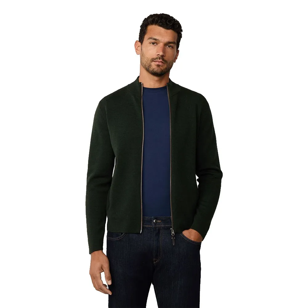 

Свитер Hackett Milano full zip, зеленый