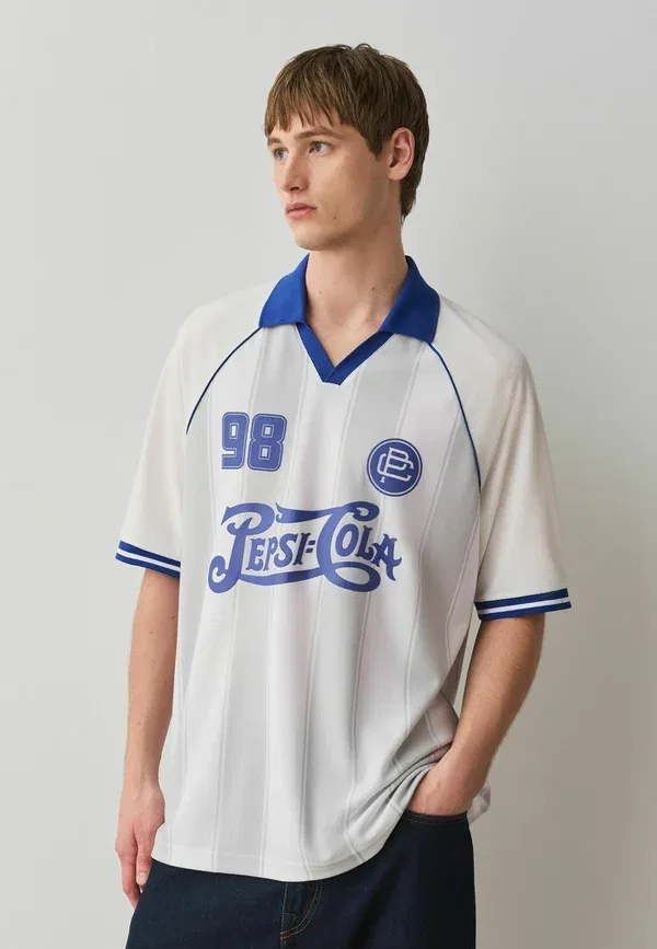 Футбольное поло Regular fit, бренд Next, модель polo shirt, белый