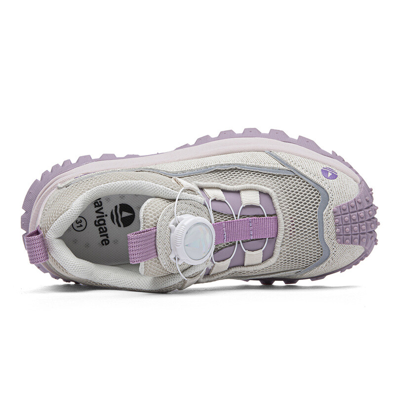 Кроссовки NAVIGARE Kids Lifestyle Shoes Kids Low-top Beige/Purple, фиолетовый — фото 4
