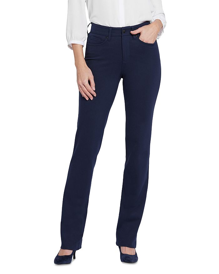 

NYDJ Petite Marilyn High Rise Straight Jeans in Black - Прямые джинсы с высокой посадкой NYDJ Petite Marilyn черного цвета NYDJ, черный