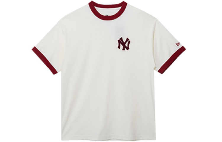 

New Era Футболка унисекс цвета слоновой кости White, Бежевый, New Era Футболка унисекс цвета слоновой кости White