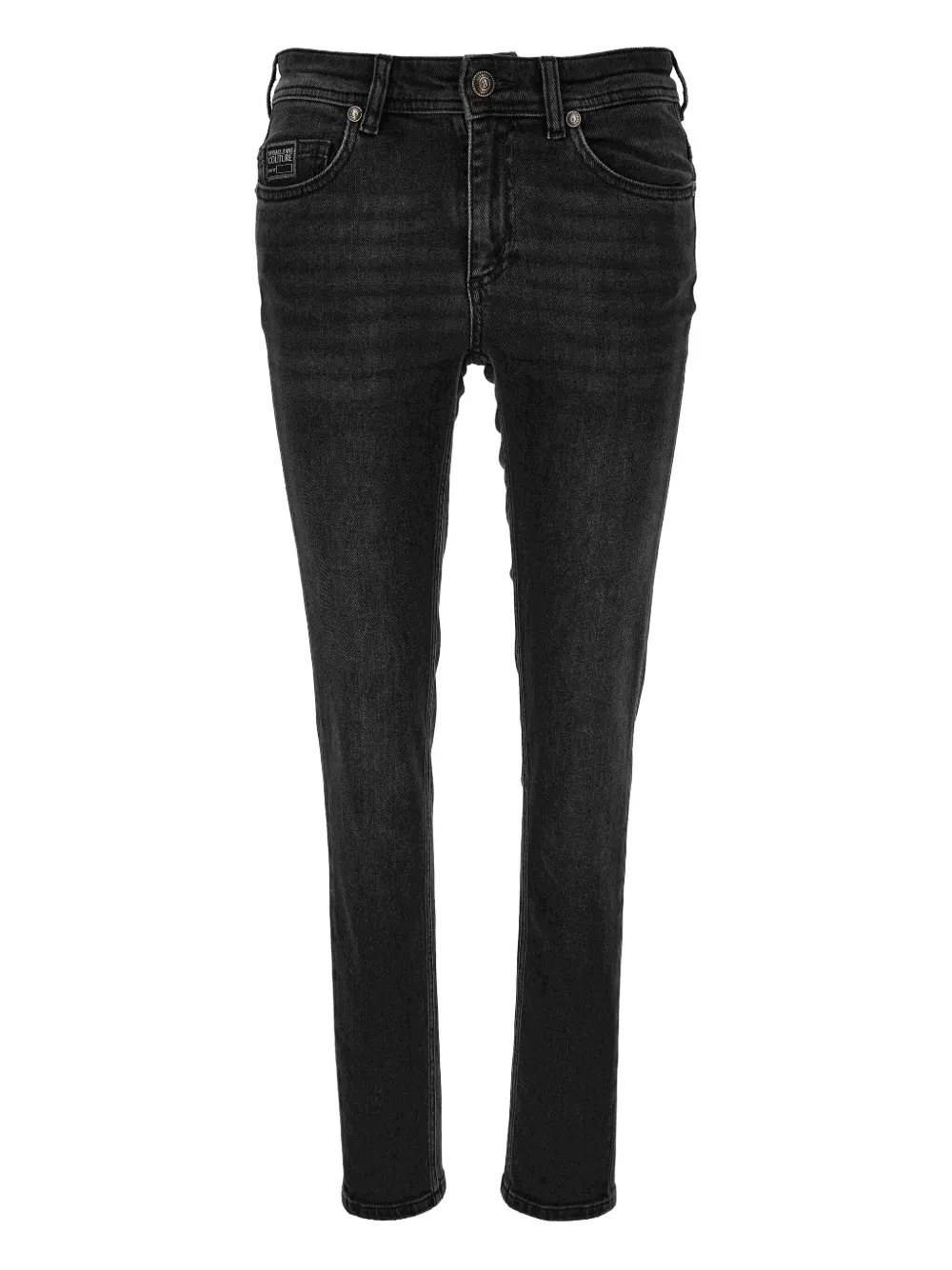 

Джинсы скинни с вышитым логотипом Versace Jeans Couture, черный