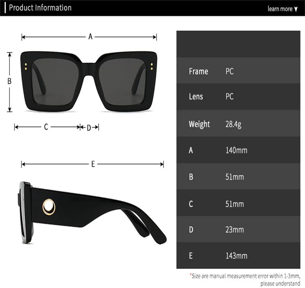

Женские солнцезащитные очки большого размера в стиле ретро, ​​популярные для активного отдыха, прямоугольная оправа, защита от УФ-излучения UV400 KTUCN, C3pinkred