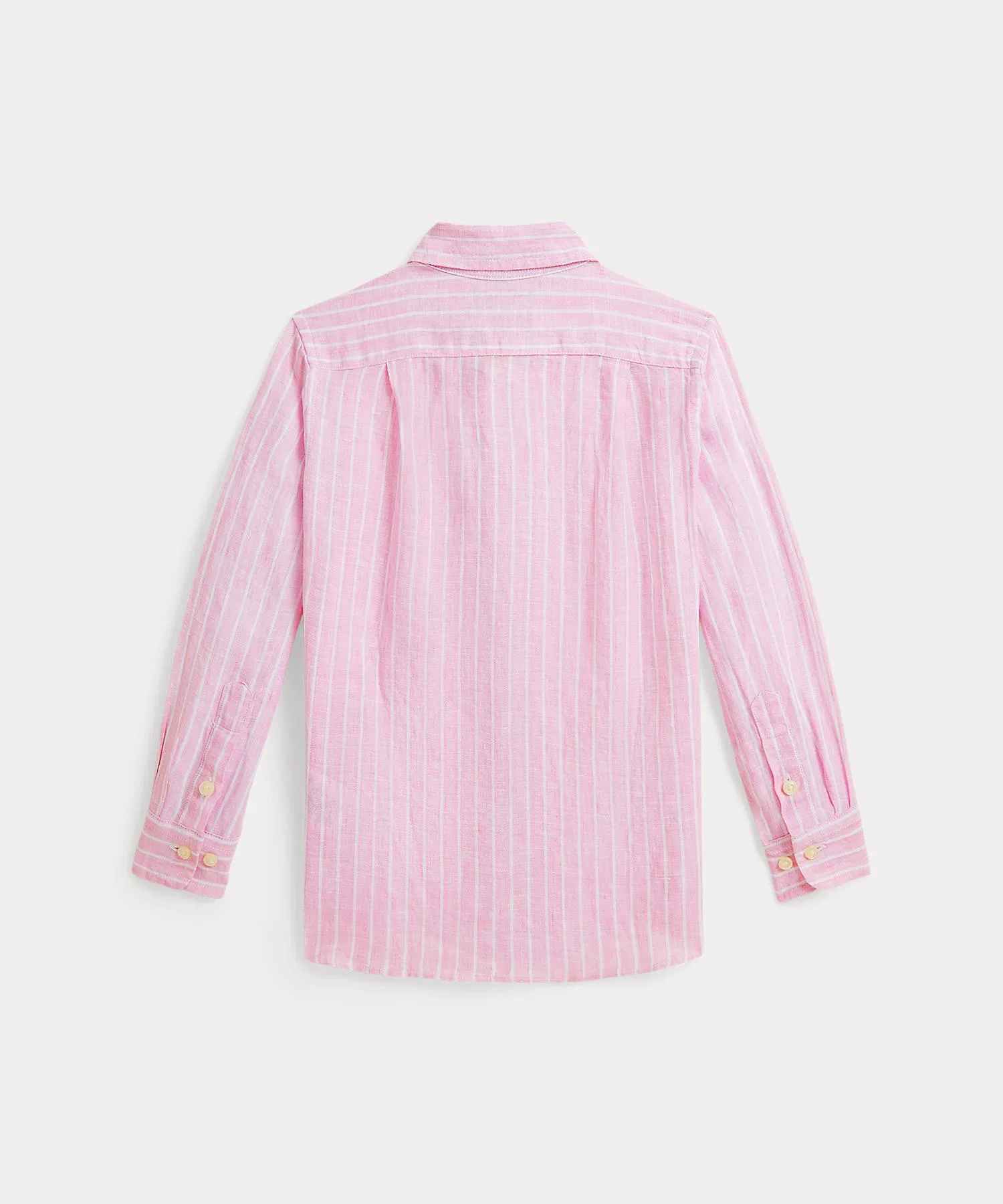 Детская рубашка POLO RALPH LAUREN CHILDREN'S WEAR в полоску из льна — фото 2