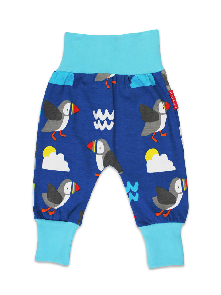 

Тканевые брюки Toby Tiger Hose mit Papageientaucher Print, синий
