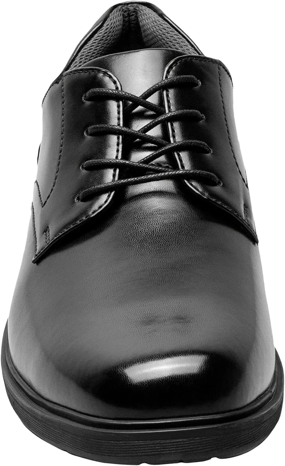 Мужские оксфордские ботинки Nunn Bush Pro Flat Toe Oxford корейского производства с противоскользящей технологией для комфорта, Black — фото 3