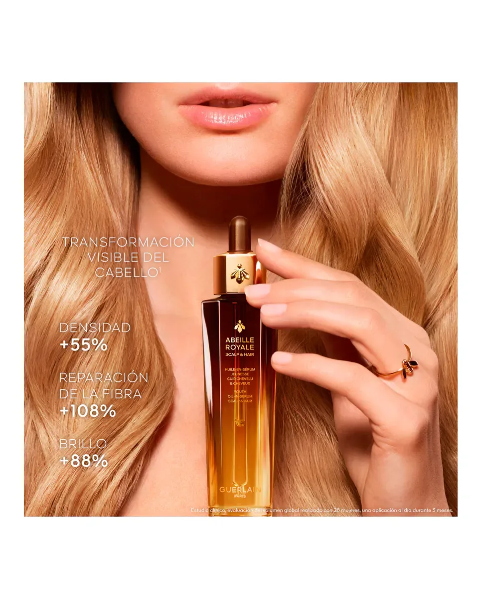 Масло в сыворотке молодости для кожи головы и волос Abeille Royale 50 мл Guerlain — фото 4