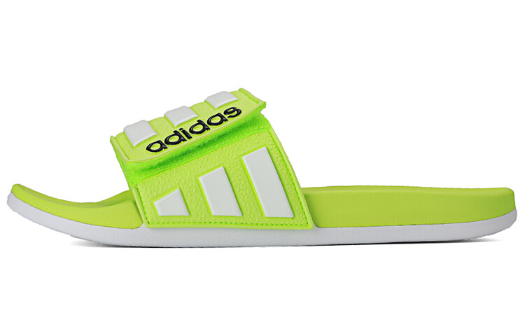 

Шлепанцы мужские неоновые зеленые Adidas Neo