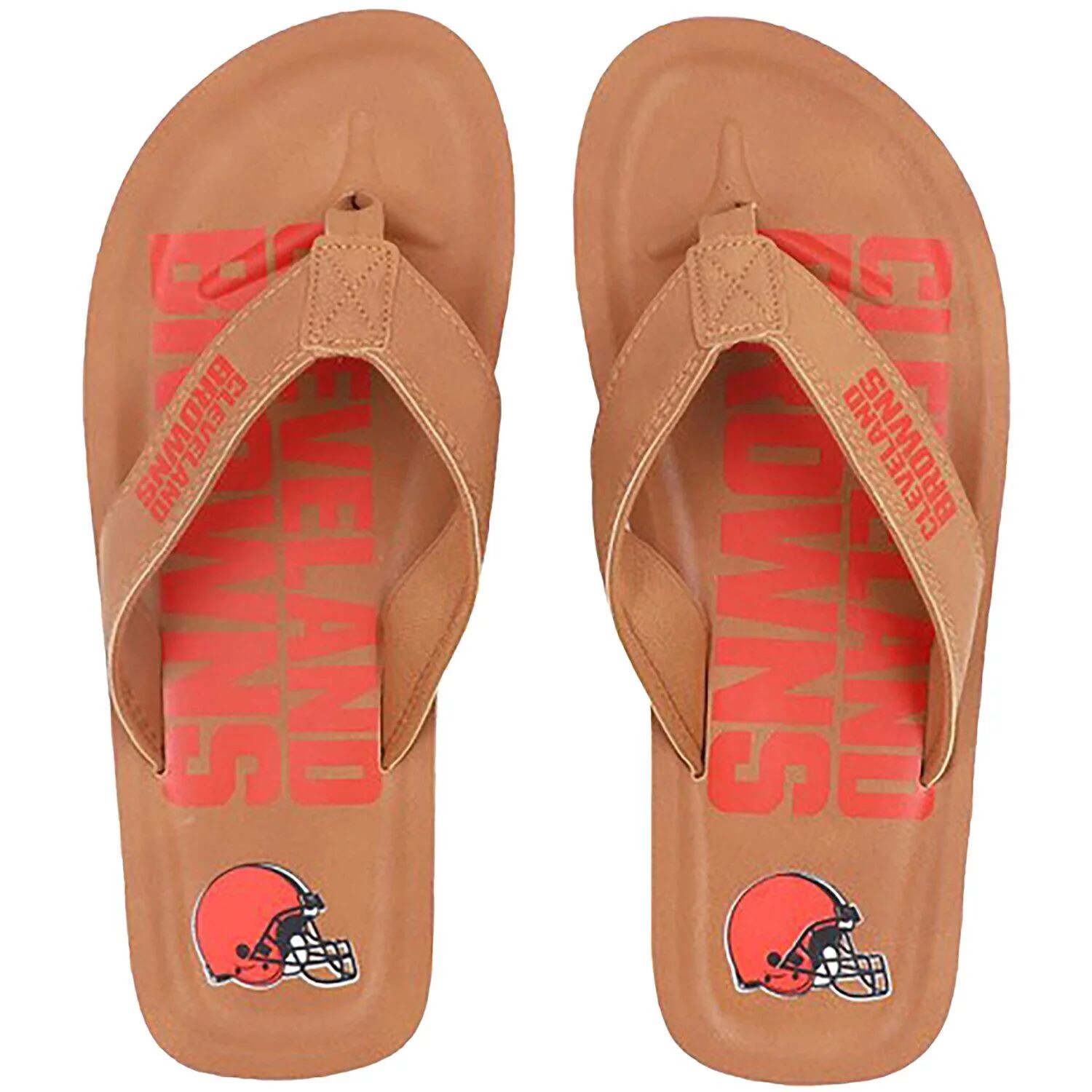 Мужские сандалии Cleveland Browns Color Pop вьетнамки