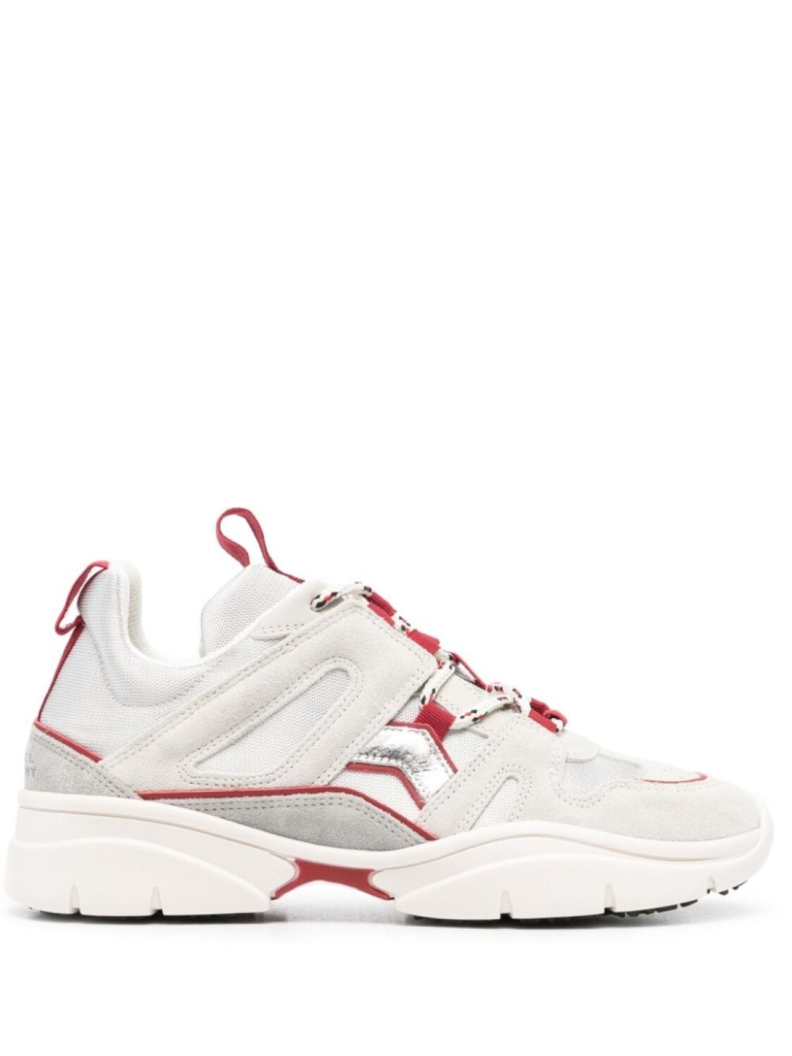 

ISABEL MARANT Kindsay leather sneakers, нейтральный цвет