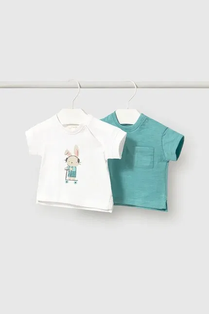 Футболка детская 2 шт Mayoral Newborn, белый