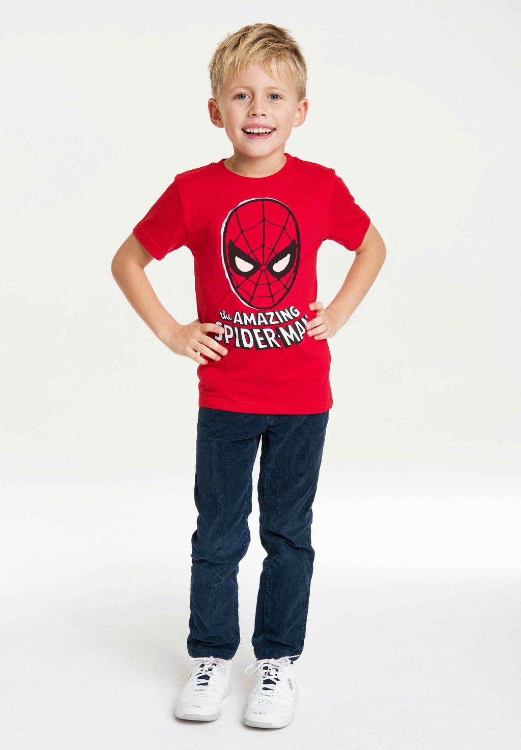 

Футболка с принтом SPIDER-MAN MASKE LOGOSHIRT, цвет rot