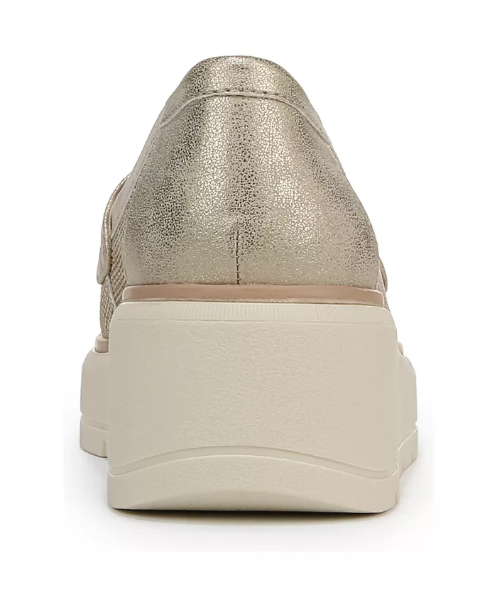 Женские лоферы Nice Day Max на платформе с массивной подошвой Dr. Scholl's, золотой — фото 3