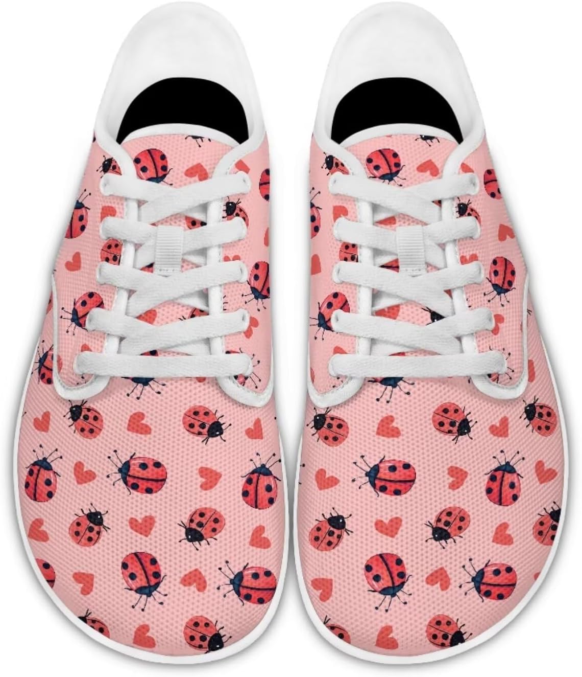 

Кеды Forchrinse с розовым принтом бабочек, модные прогулочные туфли для женщин и девушек, с широким носком, на шнуровке, легкие