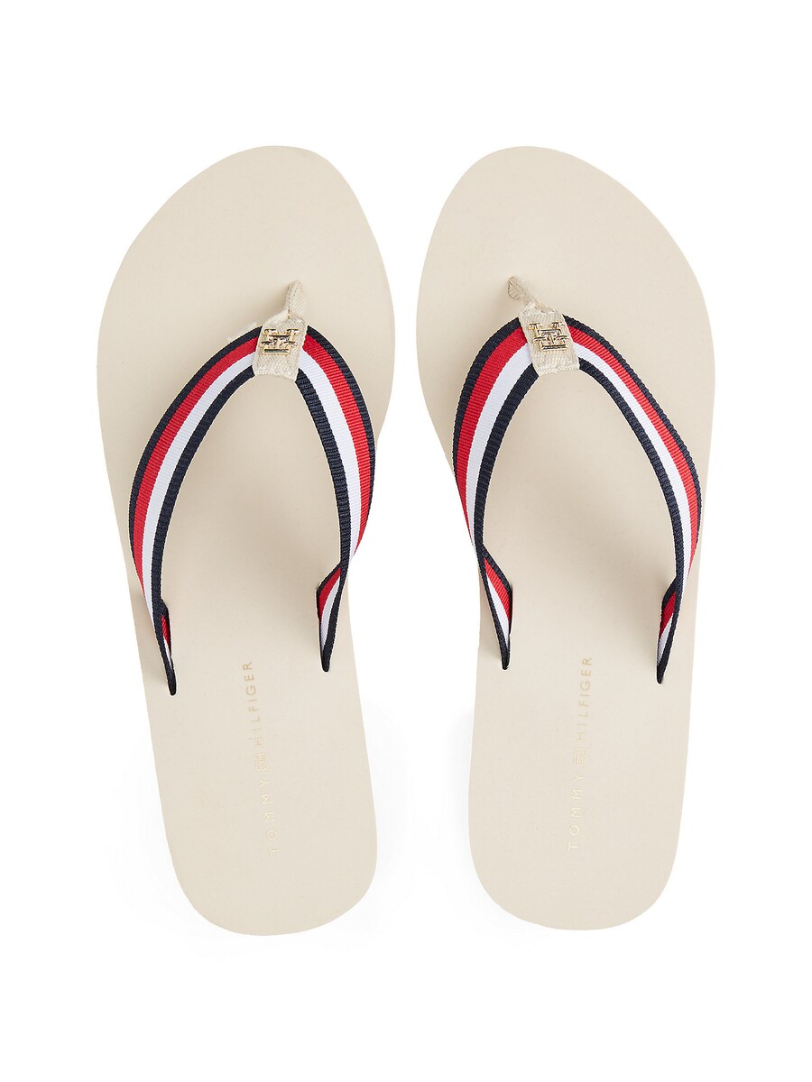 Сандалии с т-образной планкой TOMMY HILFIGER, светло-бежевый — фото 4