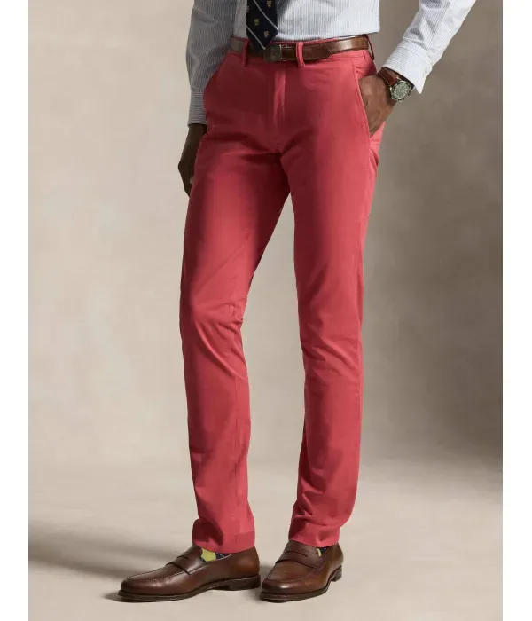 Брюки чинос Bedfort slim fit Polo Ralph Lauren, малиновый
