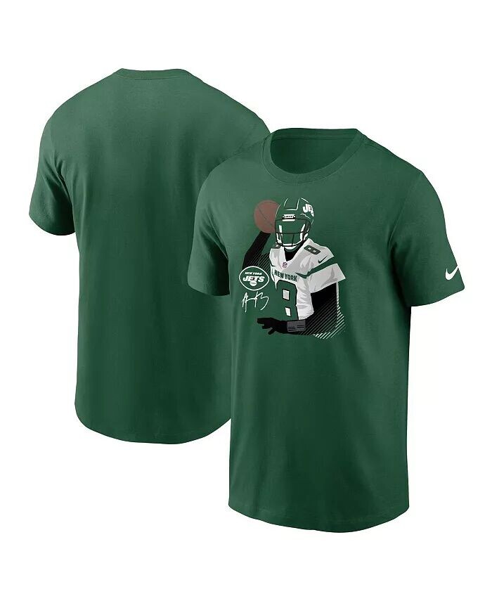 

Мужская зеленая футболка с графическим принтом игрока New York Jets Аарона Роджерса Nike