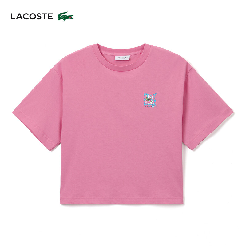

Футболка Lacoste с логотипом, розовый/красный