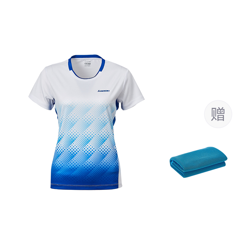 

Kawasaki Универсальная белая футболка для бадминтона