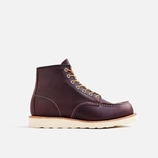 

Red Wing Classic Moc 8847 мужские ботинки высотой 6 дюймов из кожи Black Cherry Excalibur в стиле casual Red Wing Shoes