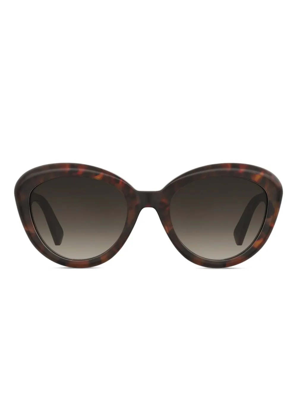 

Большие солнцезащитные очки в черепаховой оправе Moschino Eyewear, коричневый