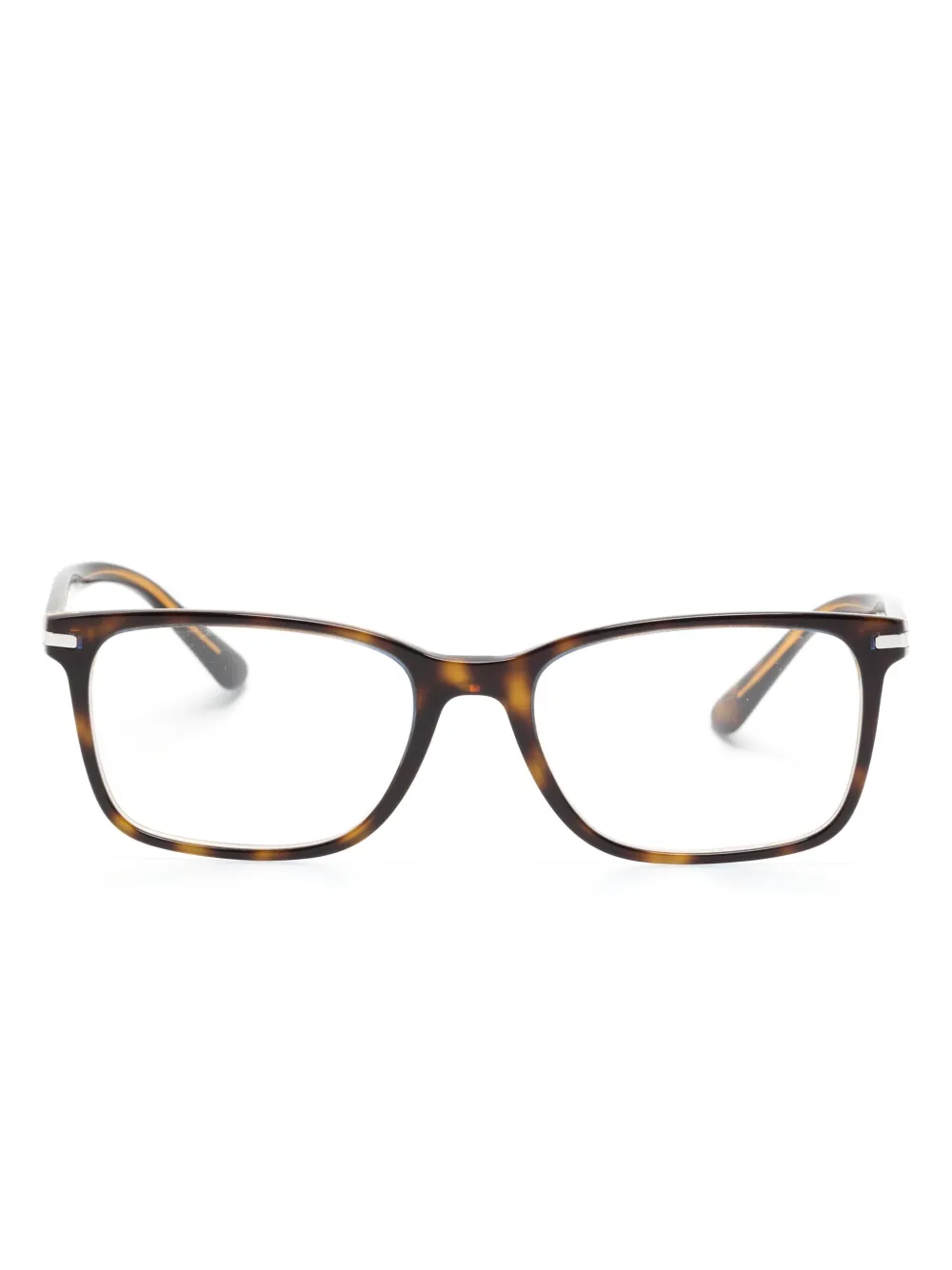 

Очки в прямоугольной оправе Prada Eyewear, коричневый