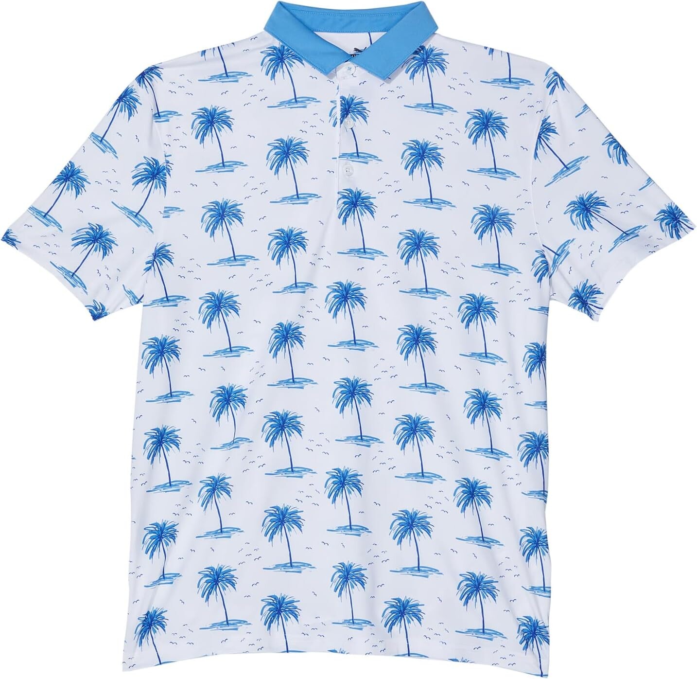

Поло PUMA Golf Kids Mattr Mirage Polo, цвет White Glow/Regal Blue