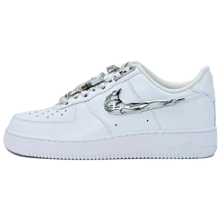 

Кроссовки Nike Air Force 1 Skateboarding Shoes Women's Low-top White/Silver, белый