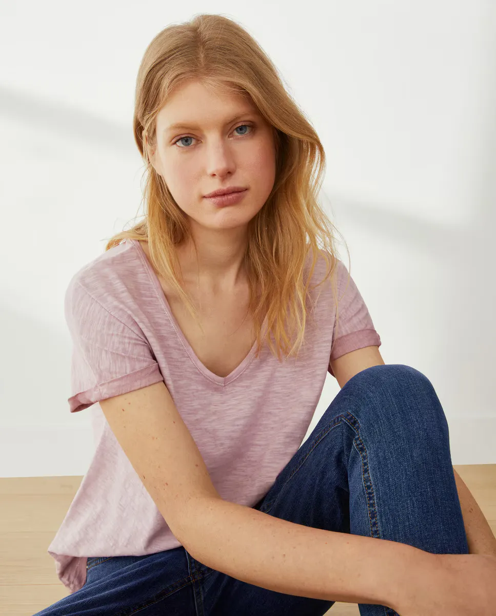

Женская футболка с коротким рукавом Cool Dye Southern Cotton, розовый