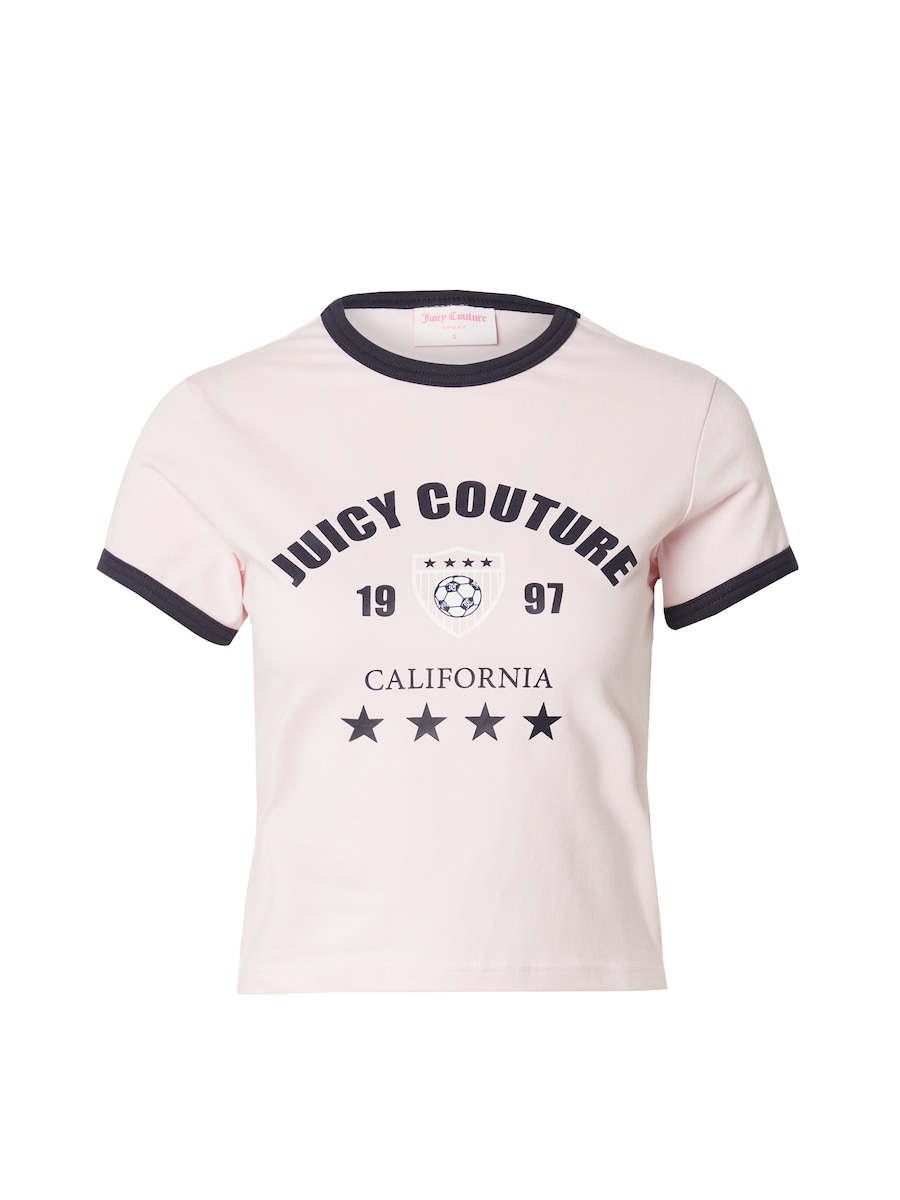 

Рубашка Juicy Couture The Arched Football Ringer, пастельно-розовый