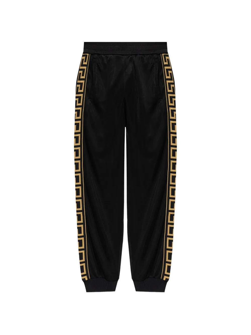 

Спортивные брюки с узором меандр Versace, черный