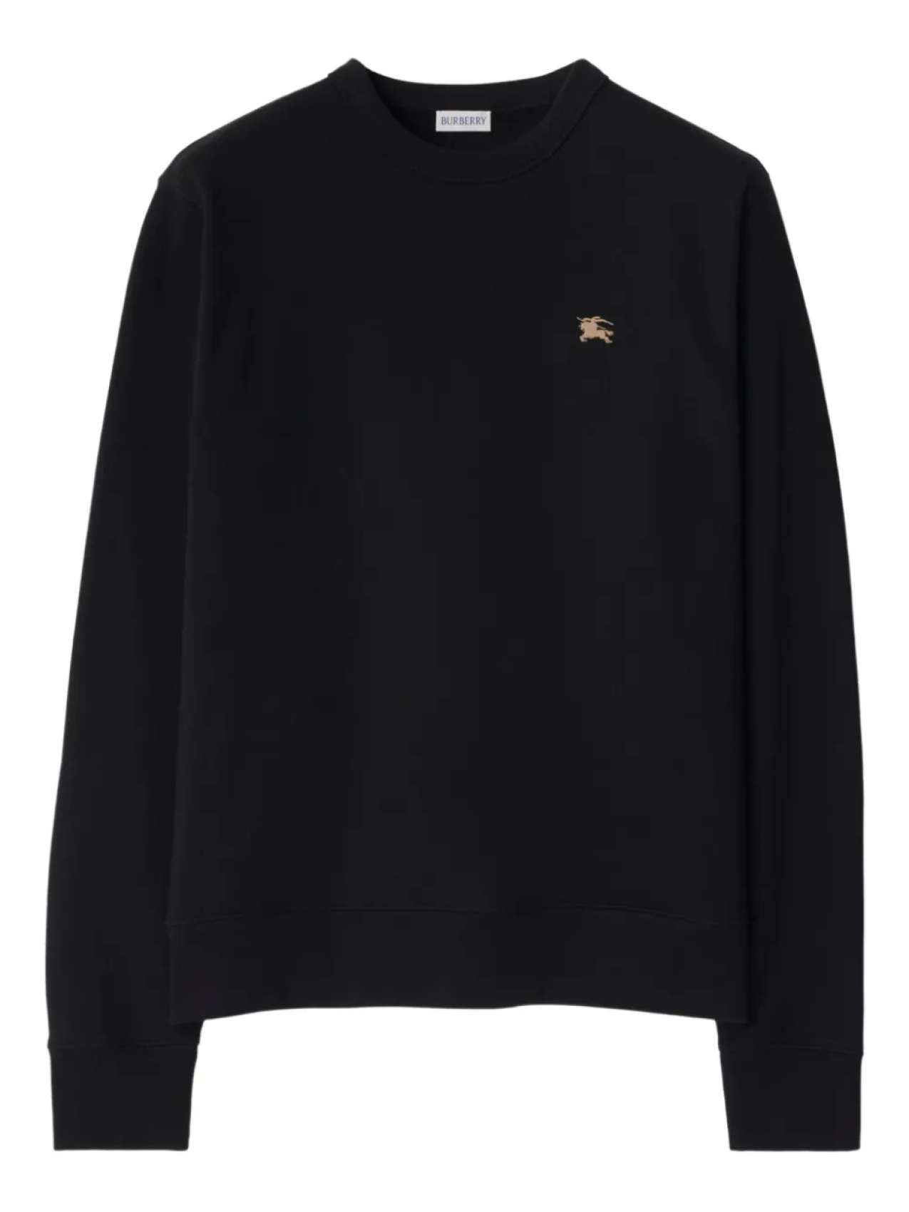 

Хлопковая толстовка Burberry Knight Stamp, черный