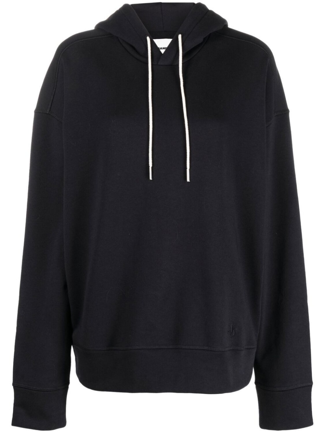 

Jil Sander худи с кулиской и вышитым логотипом, синий