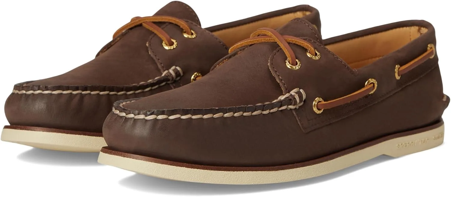 Мужские лоферы Sperry Gold Cup, оригинальные, в комплекте с двумя роскошными туфлями, коричневый