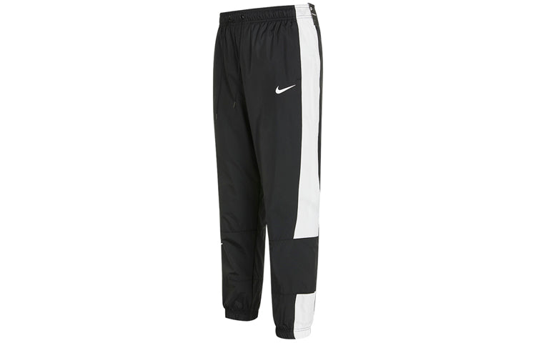 Спортивные брюки (WMNS) Nike Nsw Stmnt Wvns Pant Running Training Colorblock Knit Sports Pants/Trousers/Joggers Autumn Black DC0041-010 — фото 3