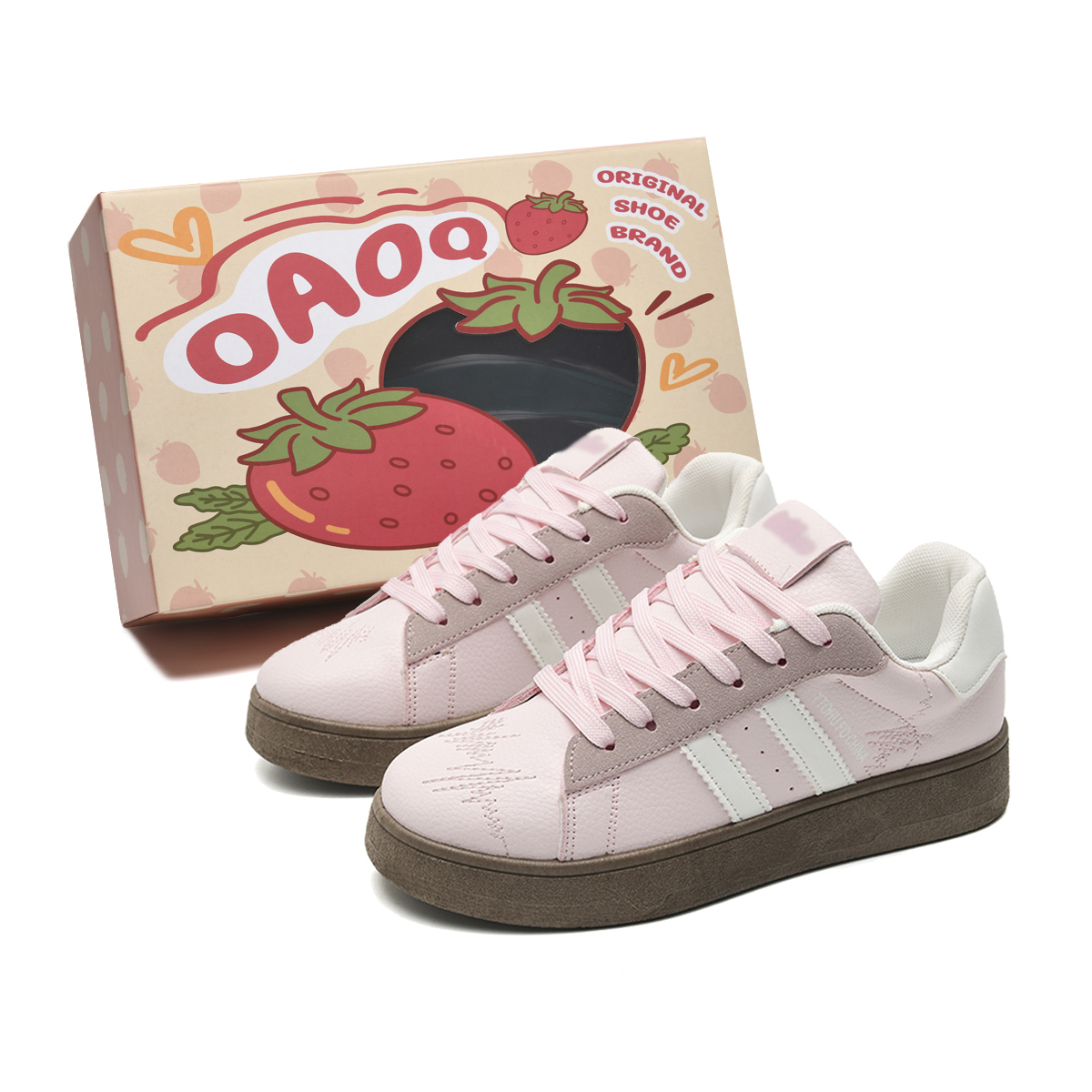 

Кроссовки OAOQ Skateboarding Shoes Women's Low-top, желтый/черный