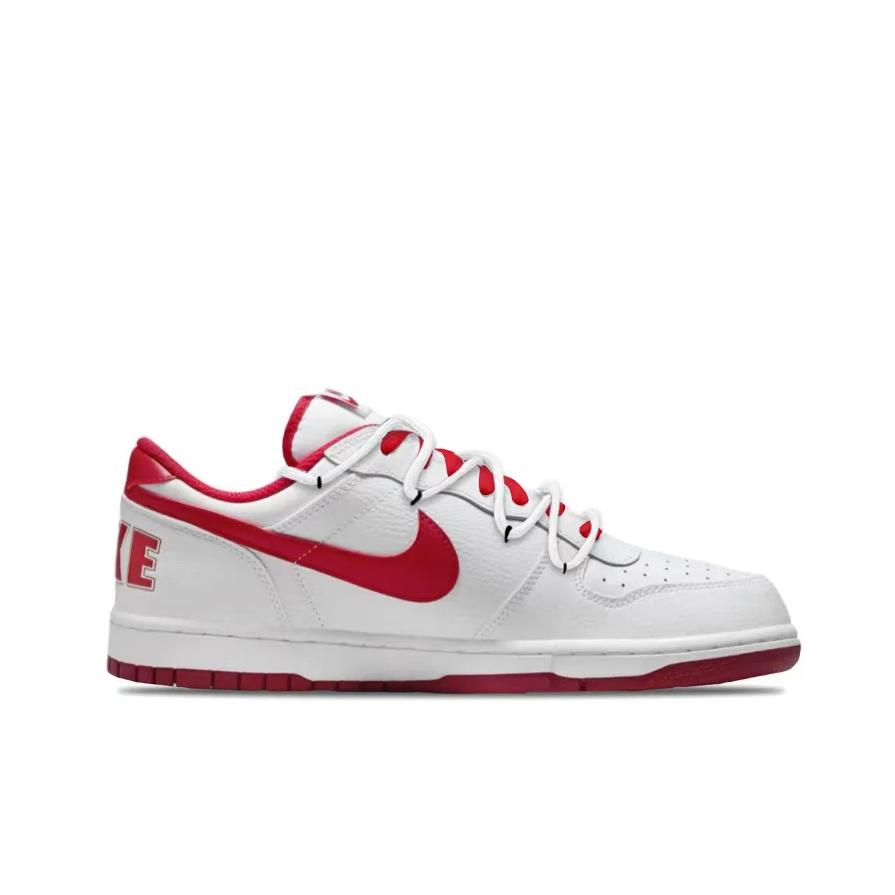 Кроссовки кеды скейтбордические Nike Big NIKE LOW красные — фото 3
