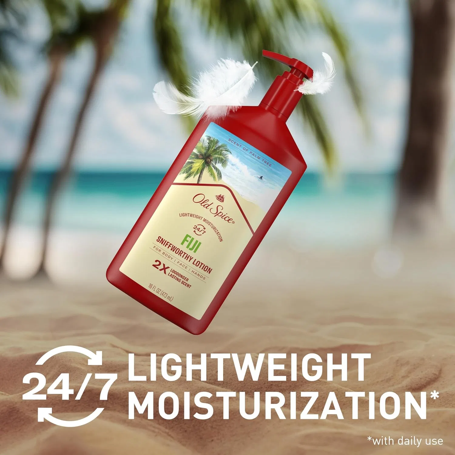 Лосьон для тела Old Spice Fiji с ароматом кокоса и пальмы, 473 мл — фото 4