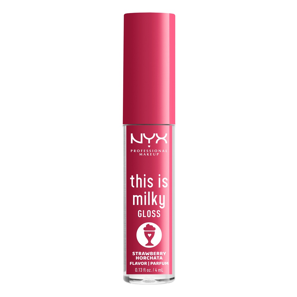 

Блеск для губ this is milky gloss Nyx Professional Makeup, цвет strawberry horchata, 4 мл