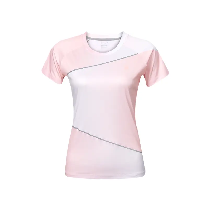 

Kawasaki Дышащая быстросохнущая женская футболка с коротким рукавом Milk Tea Pink