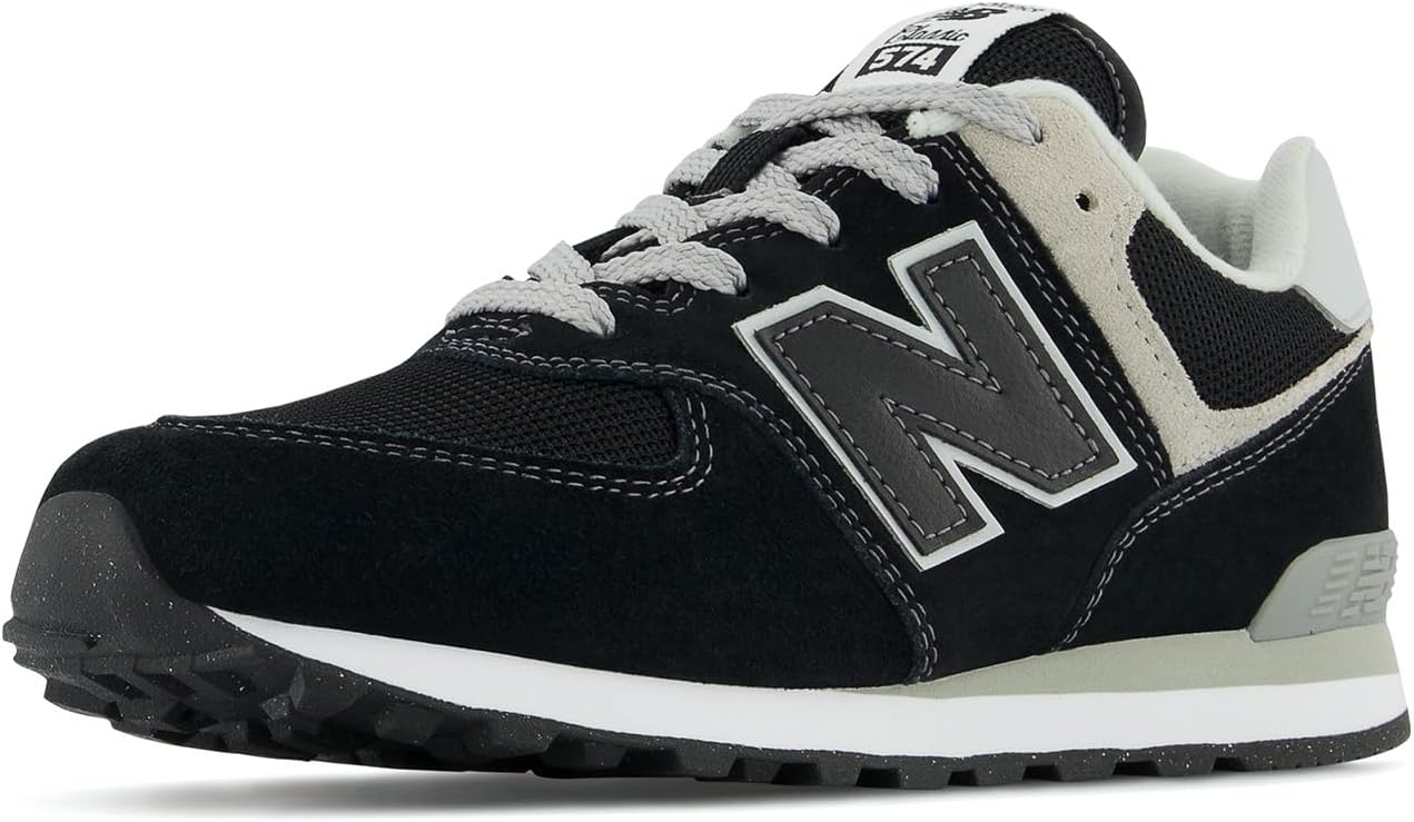 

Кроссовки New Balance Kids' 574 V1 на шнуровке, черно-белый