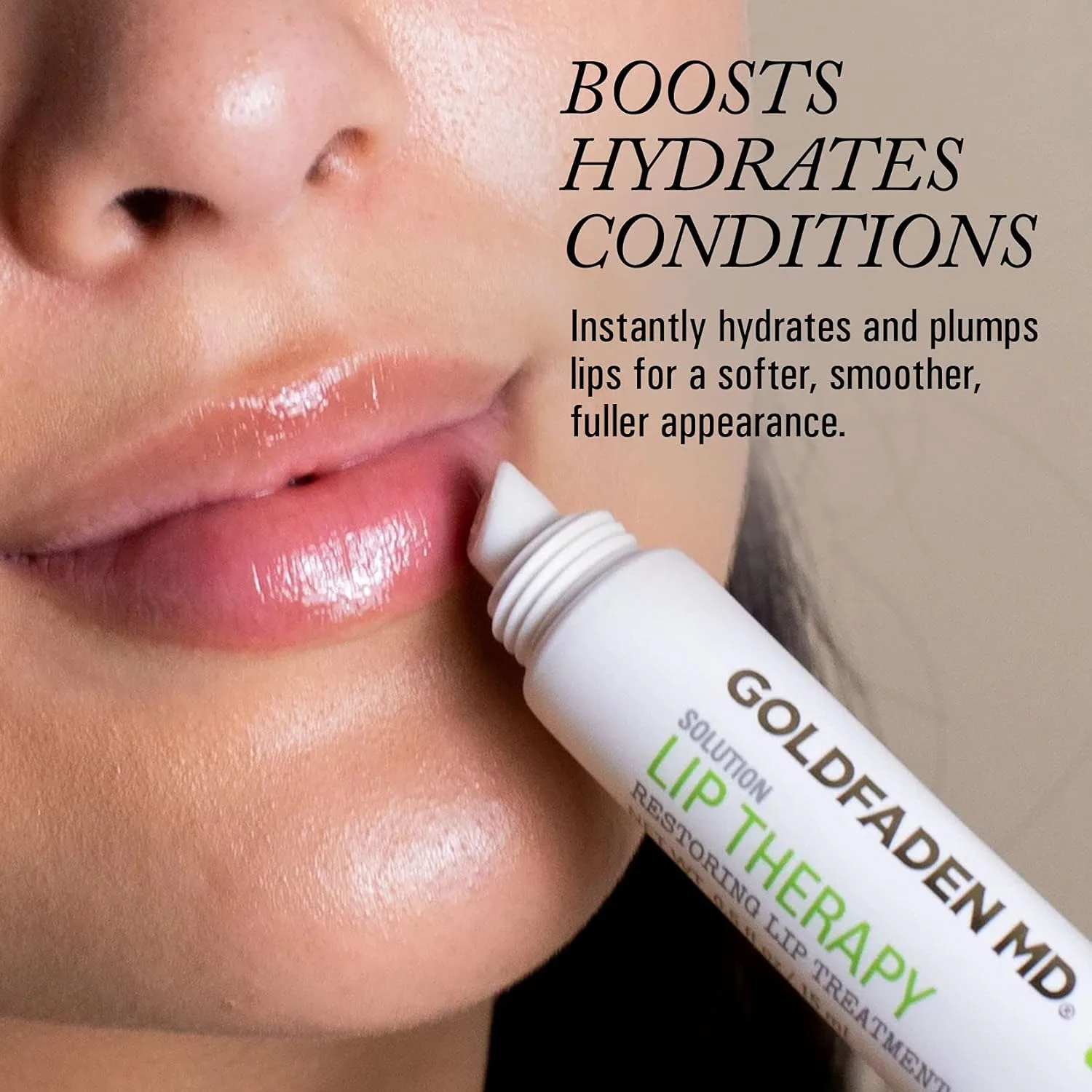 Goldfaden MD Lip Therapy восстанавливающий бальзам для губ с пептидами, гиалуроновой кислотой, фруктово-ягодным воском, маслами бурачника, шиповника и витамином E, питает, увлажняет и визуально увеличивает объем, 15 мл 14,8 мл (1 шт.), Rose — фото 4