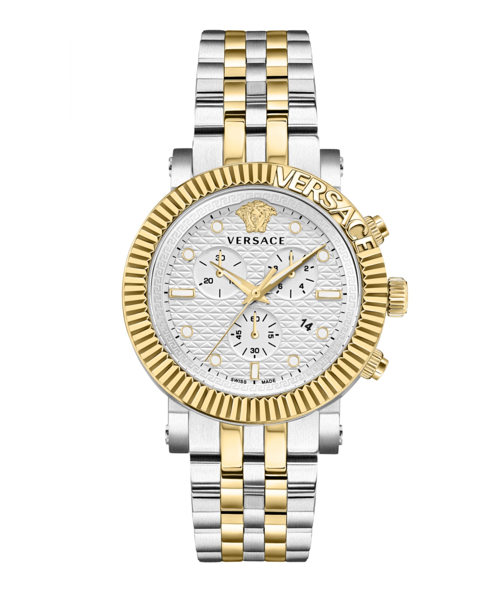 

Часы V-Chrono Classic Versace, цвет two tone/two tone/white