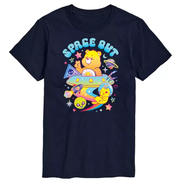 

Мужская футболка с принтом «Care Bears Space Out» Licensed Character, синий