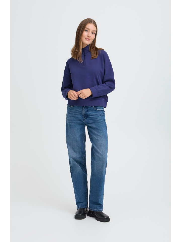 

ICHI Вязаный свитер IHKASANI стандартного кроя, цвет «Патриотический синий»