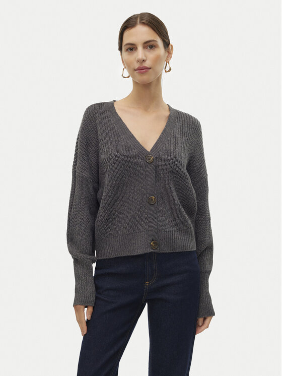 

Кардиган regular fit Lea 10249632 Vero Moda, серый
