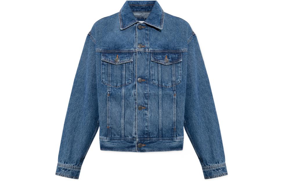 

AMIPARIS Джинсовая куртка мужская Blue Lapel, умеренный прямой крой