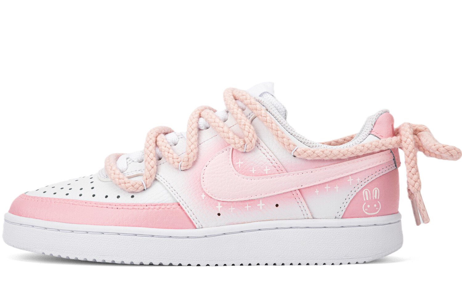 

Кроссовки для скейтбординга женские с низким верхом белые/розовые Nike, Розовый, Кроссовки для скейтбординга женские с низким верхом белые/розовые Nike