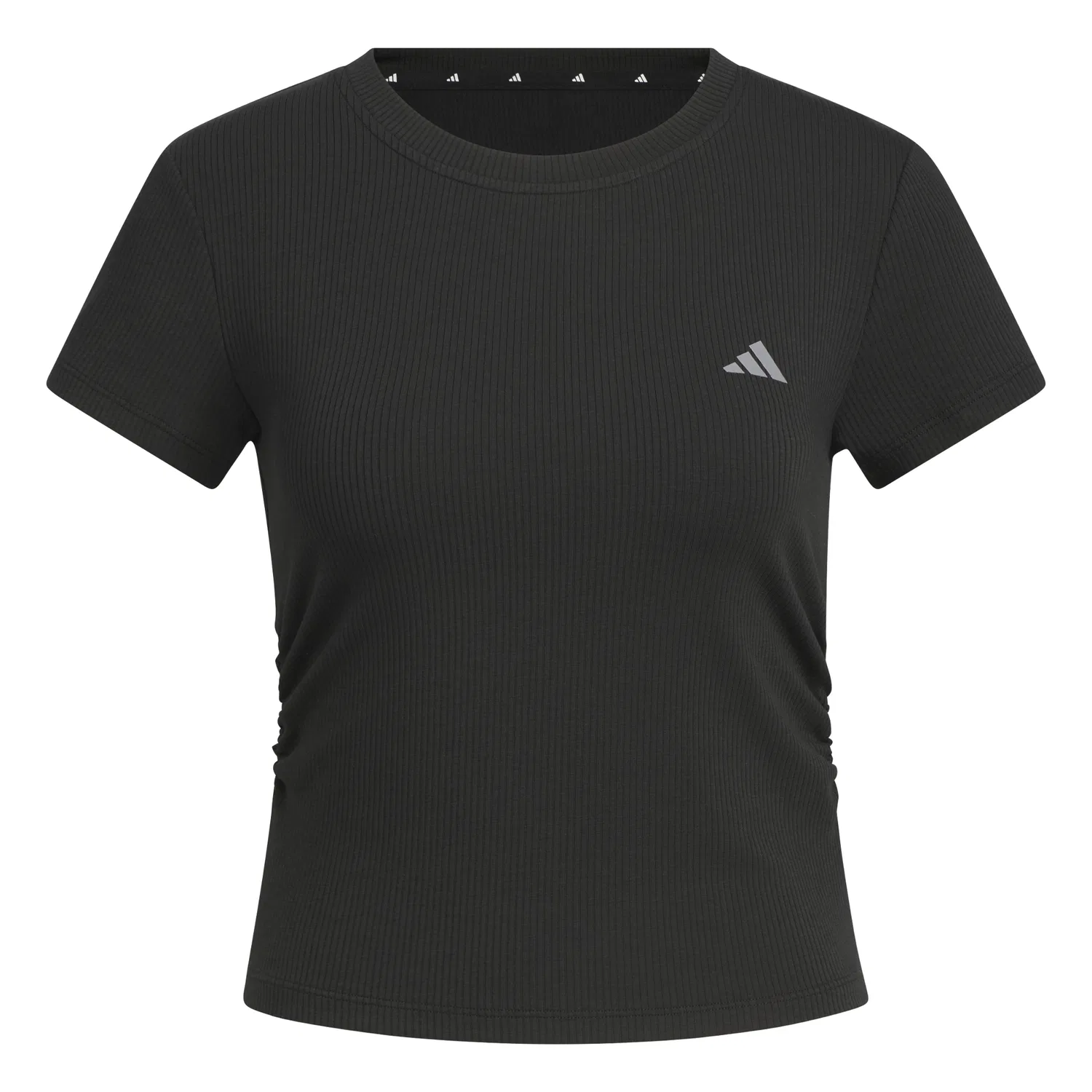 Женская чёрная футболка с коротким рукавом от Adidas — фото 2